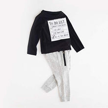 Load image into Gallery viewer, Jobakids Boys 2 Pieces Set Boys Cotton Clothing Set(Black,2T)