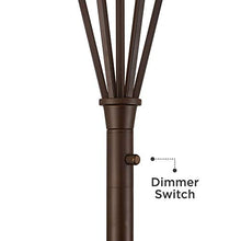 Load image into Gallery viewer, Volero Torchiere Floor Lamp LED Light Blaster Oil Rubbed Bronze Caged Frosted Glass Shade for Living Room Bedroom Office Uplight - Franklin Iron Works