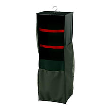 Load image into Gallery viewer, TINY TIM TOTES Paper Organizer-4-Sided Station-Storage Compartments for 30” Rolls, Ribbon, Bows, Bags & More Elf Stor Double Sided | Hanging Gift Wrap and Bag Organizer | Space Saving |, Green