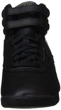 Load image into Gallery viewer, Reebok Women's Freestyle Hi Sneaker, Black 2, 8.5