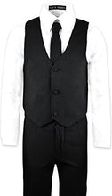 Load image into Gallery viewer, Boys Black Tuxedo Suit with Tie Young Boys Youth Size 18