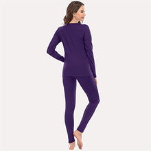 Load image into Gallery viewer, MEETWEE Thermal Underwear for Women, Winter Warm Base Layer Top & Bottom Set Long Johns with Fleece Lined Cold Weather Skiing