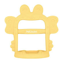Load image into Gallery viewer, PETINUBE Anti-Dropping Silicone Baby Wrist Teether Soothing Pacifier for Infants 3+ Months Babies, Pack of 1, Made in Korea (Crab-Elfin Yellow)