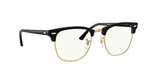 Load image into Gallery viewer, Ray-Ban unisex adult Rb 3016 Clubmaster Everglasses Blue Light Filtering Everglasses, Shiny Black/Clear to Grey Photochromic, 49 mm US