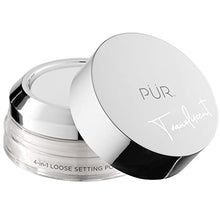 Load image into Gallery viewer, PÜR 4-in-1 Loose Setting Powder, Lightweight Microfine Setting Powder, Translucent Matte Finish, Cruelty & Gluten Free - Translucent, 1 Count (Pack of 1)