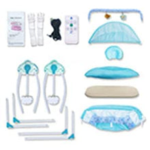 Load image into Gallery viewer, Baby Cradle Swing 3 Speed Electric Stand Crib Auto Rocking Chair Bed with Remote Control Infant Musical Sleeping Basket for 0-18 Months Newborn Babies (Blue)