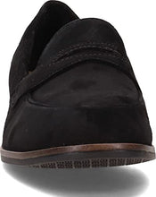 Load image into Gallery viewer, Clarks Women's Trish Rose Loafer, Black Suede, 7.5