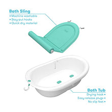 Load image into Gallery viewer, 4-in-1 Grow-with-Me Bath Tub by Frida Baby Transforms Infant Bathtub to Toddler Bath Seat with Backrest for Assisted Sitting in Tub