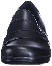 Load image into Gallery viewer, Clarks Women's May Marigold Slip-On Loafer, Black Leather, 8 M US