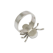 Load image into Gallery viewer, NOVICA Obsidian .925 Sterling Silver Artisan Crafted Spider Ring, Little'