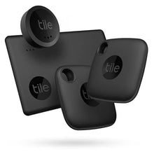 Load image into Gallery viewer, Tile Mate Essentials (2022) 4-Pack (2 Mate, 1 Slim, 1 Sticker)- Bluetooth Trackers & Item Locators for Keys, Wallets, Remotes & More; Easily Find All Your Things