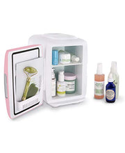 Load image into Gallery viewer, Cooluli Skincare Mini Fridge for Bedroom - Car, Office Desk & Dorm Room - Portable 4L/6 Can Electric Plug In Cooler & Warmer for Food, Drinks, Beauty & Makeup - 12v AC/DC & Exclusive USB Option, Pink