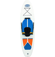 Load image into Gallery viewer, Hydro-Force White Cap Inflatable Stand Up Paddle Board, 10' x 32" x 4" | Inflatable SUP for Adults & Kids | Converts into Kayak | Complete Kit Includes Kayak Seat, Oar, Pump, Travel Bag, Ankle Leash