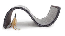 Load image into Gallery viewer, SmartyKat Scratch Scroll with Feather Toy, Multi-Surface Sisal & Carpet Cat Scratcher, Interactive Scratching Outlet & Lounger