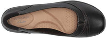 Load image into Gallery viewer, Clarks womens Cora Eliza Ballet Flat, Black Leather, 9 US