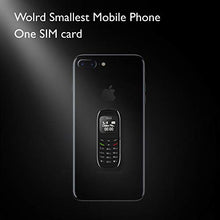 Load image into Gallery viewer, Unlocked Bluetooth Mini Mobile Phones-BM70 GSM Bluetooth Handset Phone Earphone Dialer Support Nano SIM Card 0.66inch(Black)