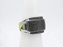 Load image into Gallery viewer, Dazzlingrock Collection 0.45 Carat (ctw) Sterling Silver Round Black Diamond Men's Hip Hop Pinky Ring 1/2 CT, Size 10.5