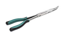 Load image into Gallery viewer, SATA Straight Body Double x-Pliers, with Green Handles & A Long-Nose Design for Access in Tight Spaces - ST70711, 45° Tip