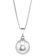 Load image into Gallery viewer, THE PEARL SOURCE 8-9mm Genuine White Freshwater Cultured Pearl Sydney Pendant Necklace for Women