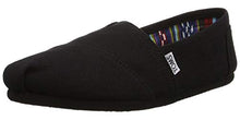Load image into Gallery viewer, TOMS Women's Classic Alpargata Slip-On Shoe Black On Black Canvas 7 M