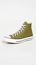 Load image into Gallery viewer, Converse Men's Hi Chuck 70 Sneakers, Dark Moss/Egret/Black, 12 Medium US