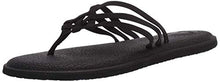 Load image into Gallery viewer, Sanuk Women's Yoga Salty Flip-Flop, black, 09 M US