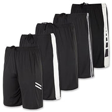 Load image into Gallery viewer, Mens Quick Dry Fit Dri-Fit Active Wear Athletic Performance Basketball 9 Inch Inseam Wrestling Sweat Tennis Soccer Running Essentials Gym Shorts Hombre Stretch Casual Workout Tech Shorts- Set 12, M