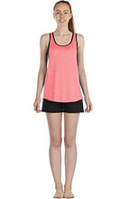 Load image into Gallery viewer, icyzone Workout Tank Tops Built in Bra - Women's Athletic Running Yoga Tops, Gym Shirts (L, Hot Pink)