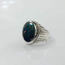 Load image into Gallery viewer, Blood Stone Gemstone 925 Sterling Silver Jewelry Natural Gemstone Ring, Big BloodStone Ring, Big Boys Ring, Mens Blood Stone Ring, Gift For Husband Father Brother, Unique Gift For Men's Christmas Gift