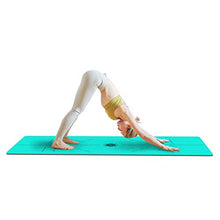 Load image into Gallery viewer, FrenzyBird 1/4-Inch TPE Yoga Mat with Carrying Strap and Alignment Marks, Anti Slip and Easy to Clean, Provides Perfect Cushioning, Ideal for Beginners and Advanced Yogis