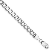 Load image into Gallery viewer, 14k White Gold 5.25mm Curb Link Bracelet Chain 7 Inch Necklace Pendant Charm Fine Jewelry For Women Gifts For Her