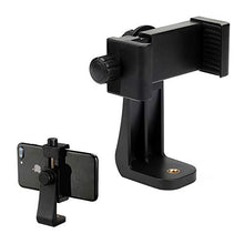 Load image into Gallery viewer, Leaflai Universal Smartphone Tripod Adapter Phone Tripod Mount Cell Phone Holder Mount Adapter Fits All Phones Rotates Vertical and Horizontal Adjustable Clamp (Style 1)
