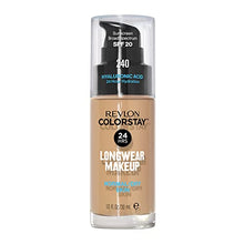 Load image into Gallery viewer, Liquid Foundation by Revlon, ColorStay Face Makeup for Normal and Dry Skin, SPF 20, Longwear Medium-Full Coverage with Matte Finish, Oil Free, 240 Medium Beige, 1.0 Oz