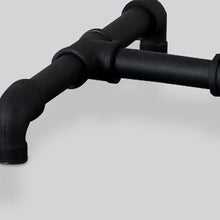 Load image into Gallery viewer, NIUYAO Industrial Style 60'' High Track Tree Floor Lamp Iron Cage 3 Lights Pipe LED Floor Light Fixture Black 409434