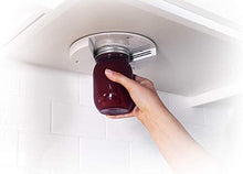 Load image into Gallery viewer, EZ Off Jar Opener - Under Cabinet Jar Lid & Bottle Opener - Opens Any Size Jar - Great for Arthritis - Perfect for Seniors & Weak Hands