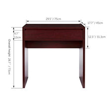 Load image into Gallery viewer, Sunon Makeup Table,Vanity Dressing Table with Flip-Desktop Mirror, Cosmetic and Jewelry Organizers (Mahogany)