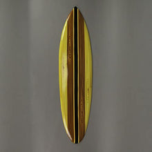 Load image into Gallery viewer, Set of 2 Wooden Striped Surfboard Wall Hangings 39 Inches Long
