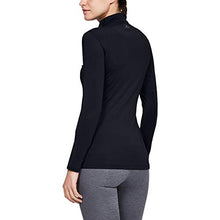 Load image into Gallery viewer, Under Armour Women's ColdGear Authentics Compression Mock , Black (001)/Metal , Large