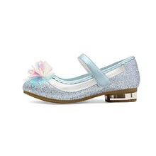 Load image into Gallery viewer, DREAM PAIRS Girls SDFL221K Dress Shoes Low Heel Party Princess Shoes Blue/Glitter Size 9 Toddler