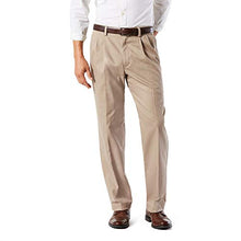 Load image into Gallery viewer, Dockers Men's Classic Fit Easy Khaki Pants - Pleated (Standard), Timber Wolf (Stretch), 36 32