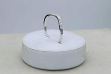 Load image into Gallery viewer, Dazzlingrock Collection 0.10 Carat (ctw) Round White Diamond Ladies Wedding Guard Band Ring 1/10 CT, Sterling Silver, Size 7