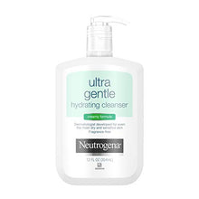 Load image into Gallery viewer, Neutrogena Ultra Gentle Hydrating Daily Facial Cleanser for Sensitive Skin, Acne, Eczema & Rosacea, Oil-Free, Soap-Free, Hypoallergenic & Non-Comedogenic Creamy Face Wash, 12 fl. oz