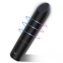 Load image into Gallery viewer, Bullet Vibrator with Angled Tip for Precision Clitoral Stimulation, Discreet Rechargeable Lipstick Vibe with 10 Vibration Modes Waterproof Nipple G-spot Stimulator Sex Toys for Women