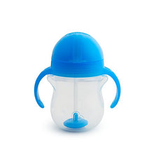 Load image into Gallery viewer, Munchkin Any Angle Click Lock Weighted Straw Trainer Cup, Blue, 7oz