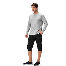 Load image into Gallery viewer, NAVISKIN Men's Quick Dry UPF 50+ Sun Protection Long Sleeve Shirts Collection Grey&Grey-Leaf Size M