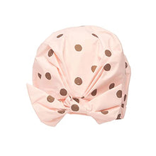 Load image into Gallery viewer, Kitsch Luxury Shower Cap for Women - Waterproof, Reusable Shower Cap for Long Hair, Fashionable Shower Cap (Blush Dot)