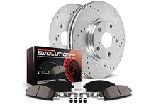 Load image into Gallery viewer, Power Stop K5977 Front and Rear Z23 Carbon Fiber Brake Pads with Drilled & Slotted Brake Rotors Kit
