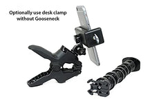 Load image into Gallery viewer, Golf Gadgets - Swing Recording System | Large Device Holder (PHABLET) with Jaws Clamp & Gooseneck Mount. Compatible Large Devices Like iPhone 6/7 Plus, Samsung Galaxy Note, etc.