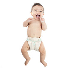 Load image into Gallery viewer, Humble Bebe Prefold Cloth Diapers - 12 Pack - Unbleached Premium Cotton, 4x8x4, Pre-Washed, Fits Newborn Babies to Toddlers (10-30 lbs), Multi-Use