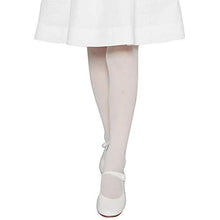 Load image into Gallery viewer, 2 Pack Girls' 60 Denier Velvet Touch Opaque Tights (White L)